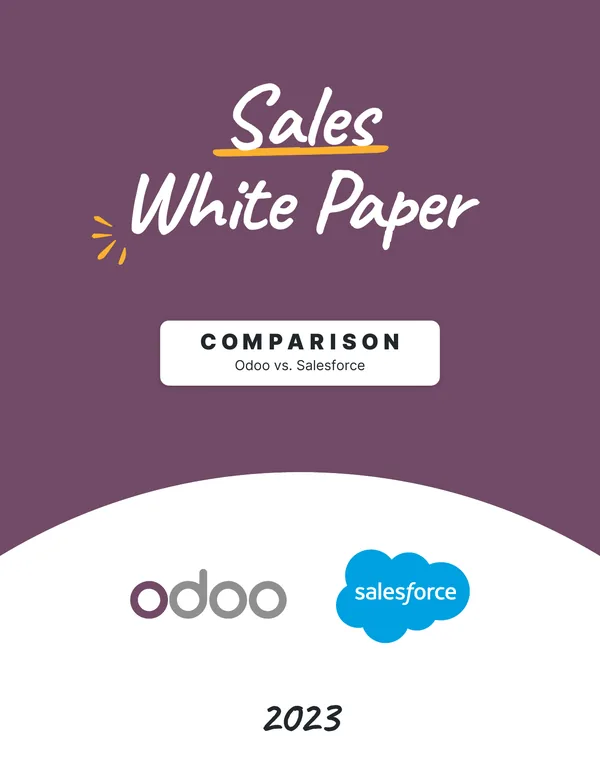 Cover: Sales Software Comparison: Odoo Sales vs. Salesforce Sales Cloud